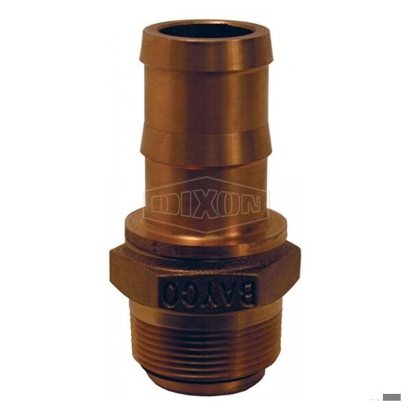 Nozzle Swivel, 1-1/2 in Nominal, MNPT x Hose Shank, Bronze, Domestic